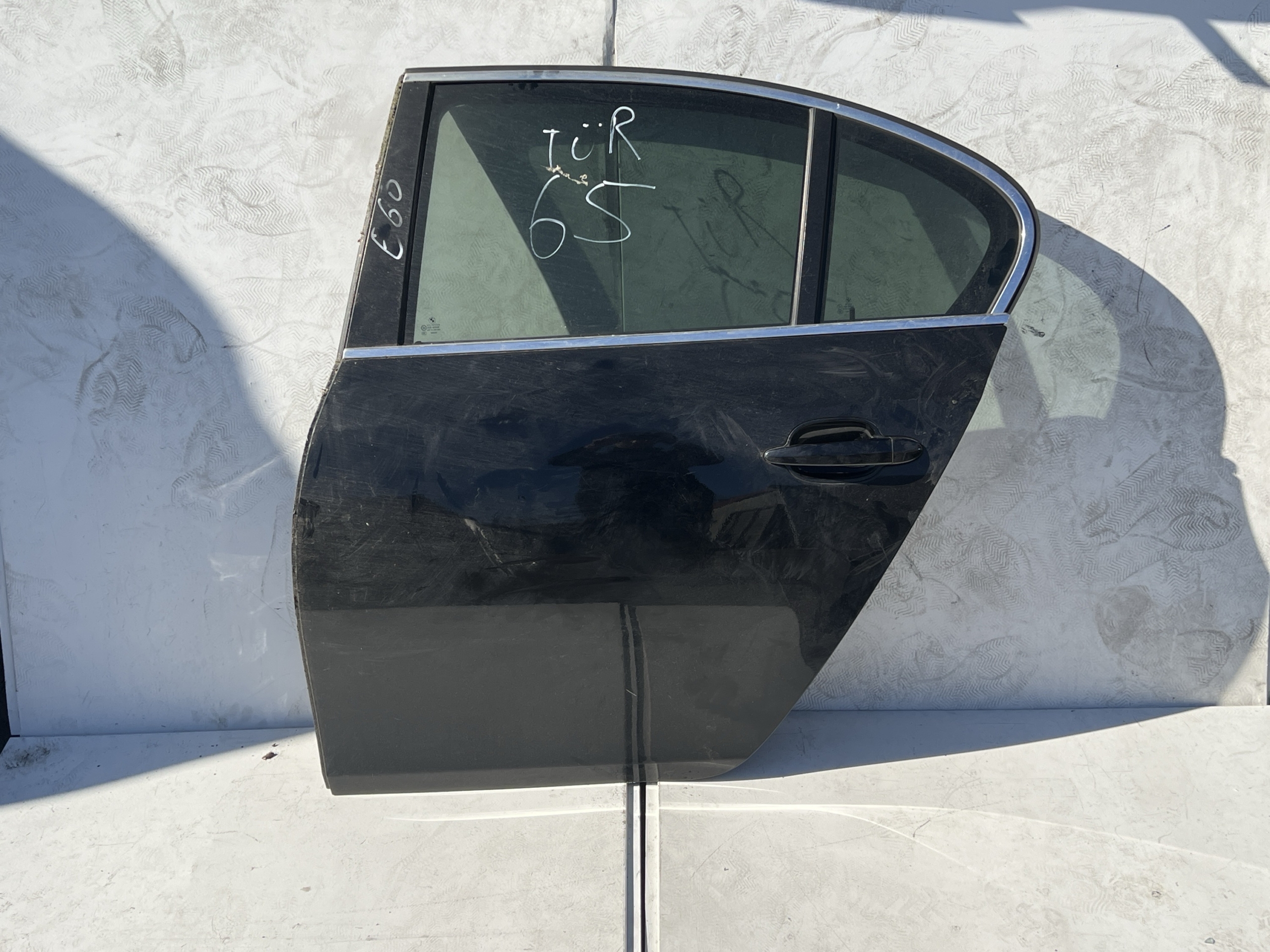 BMW E60 Tür hinten Links Komplett Schwarz