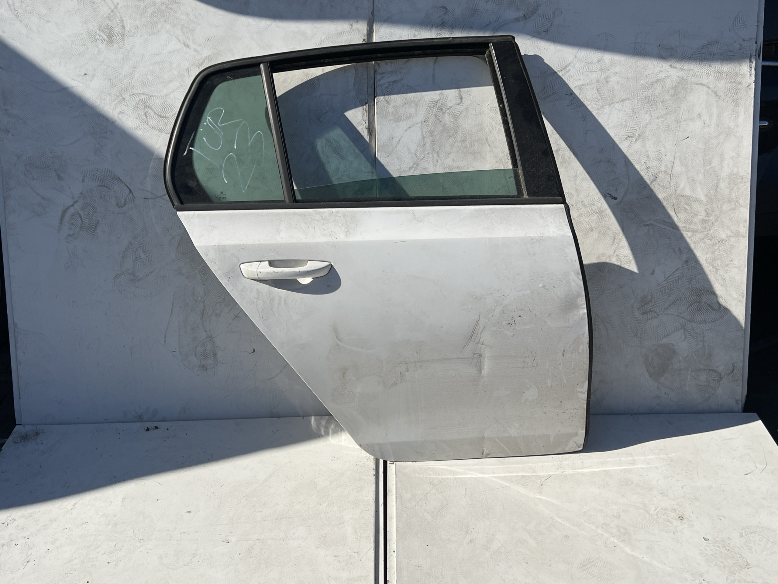 VW GOLF VI 6 Tür hinten rechts Weiß KOMPLETT Manuell