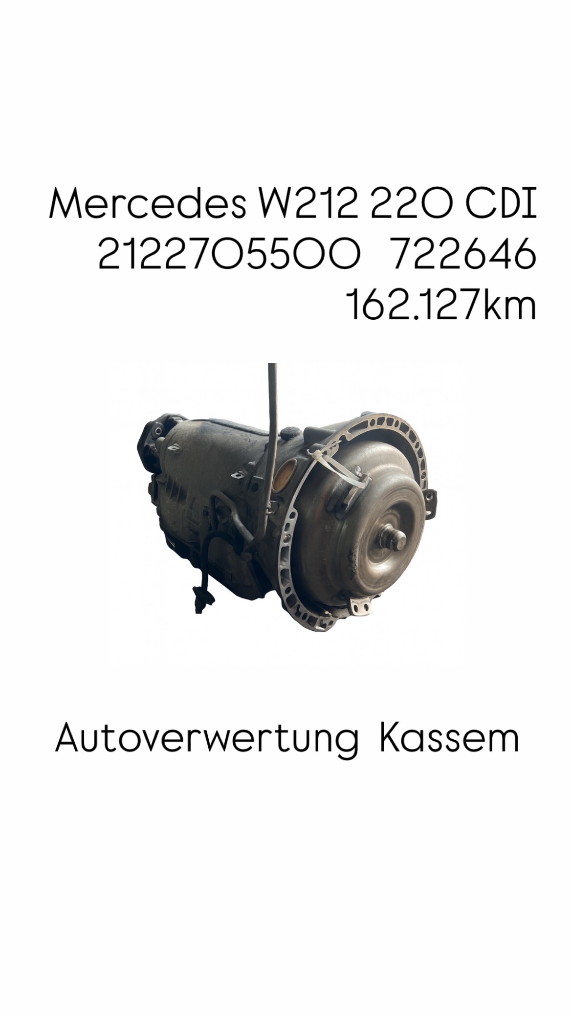 Mercedes W212 5 GANG Getriebe Automatik - 21227055002 722646