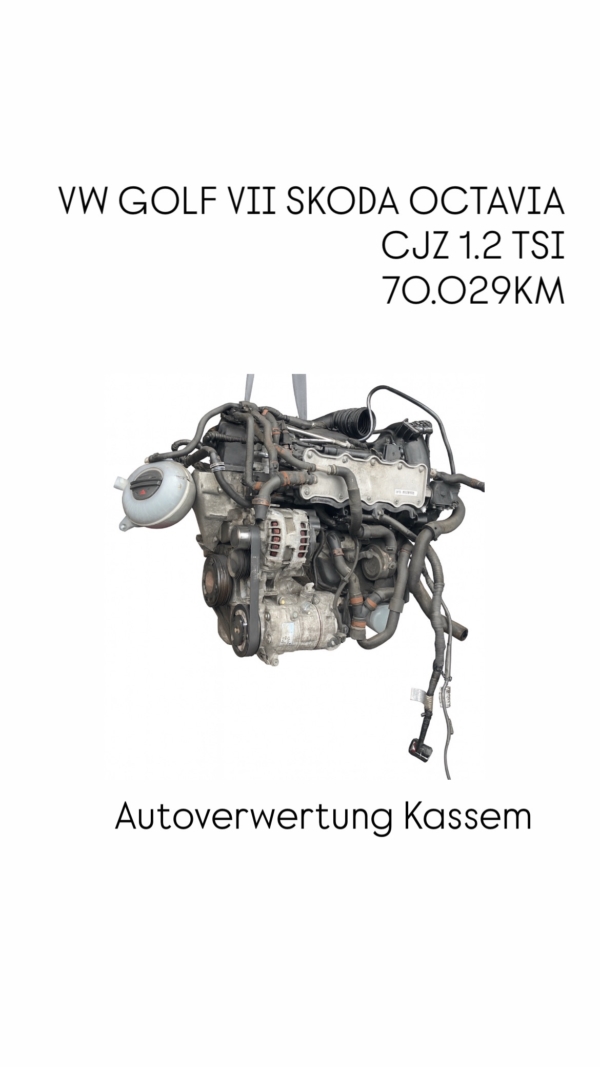 VW GOLF VII SKODA OCTAVIA 1.2 TSI CJZ MOTOR KOMPLETT