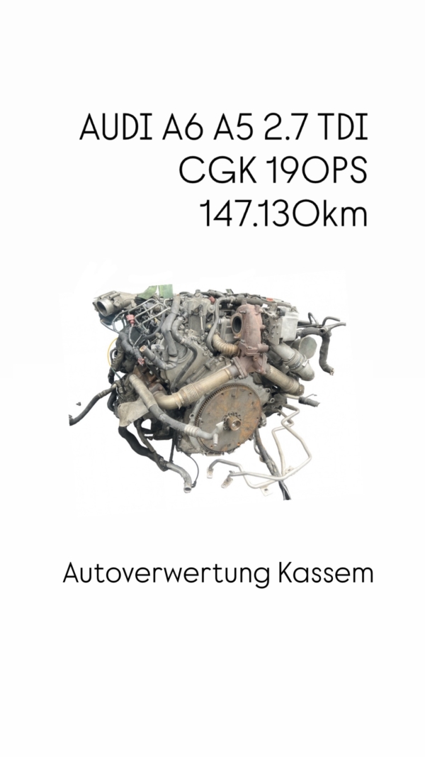( 147.130km ) AUDI A4 A5 A6 2.7 TDI CGK MOTOR Komplett