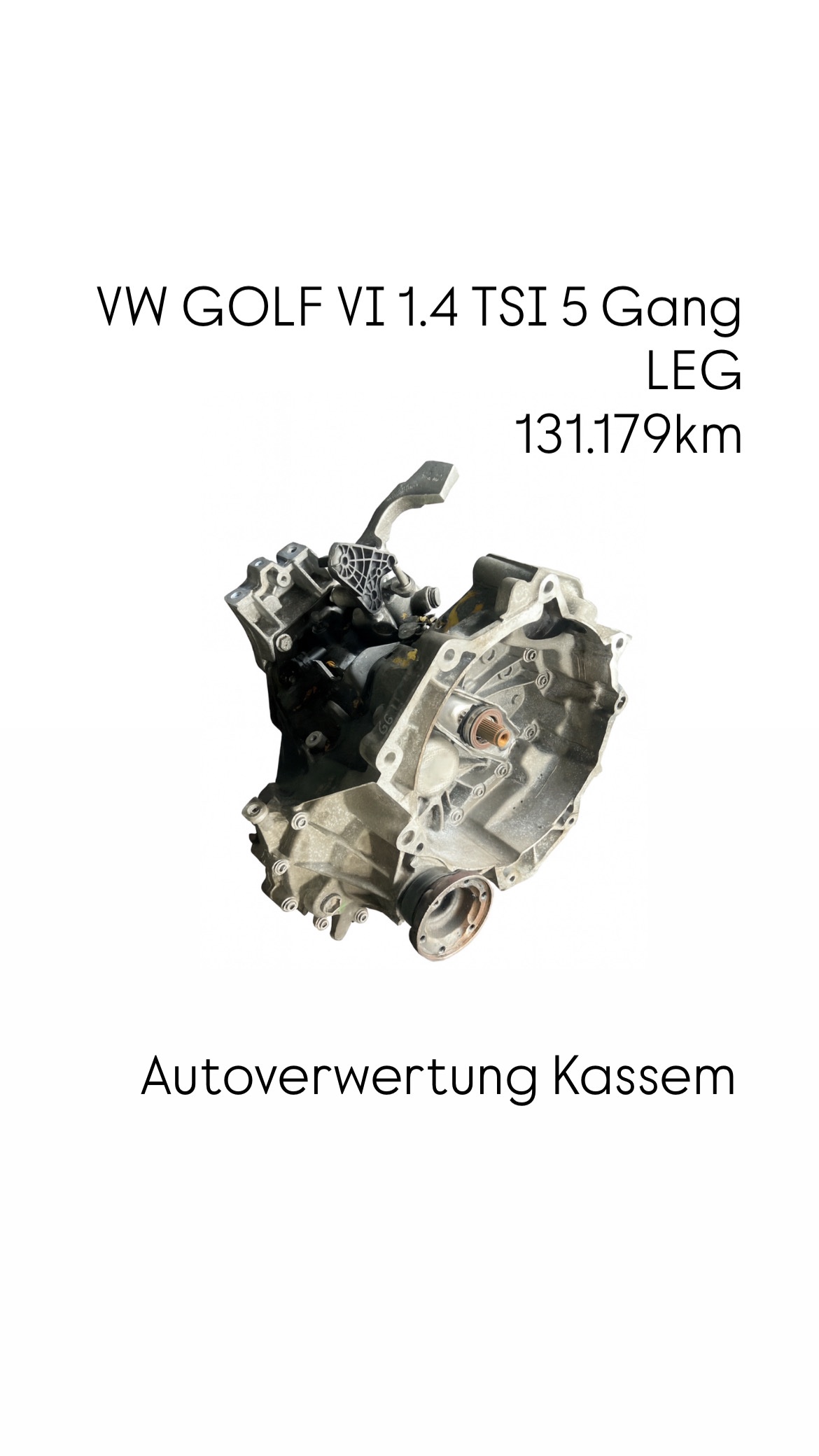 VW GOLF VI Jetta EOS 1.4 TSI 5 GANG Schaltgetriebe LEG