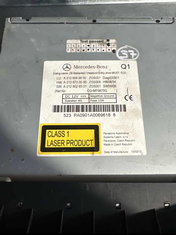 Navigationsmodul Navirechner Mercedes-Benz W212 W207 W218 -OEM A2129069900 – Bild 2
