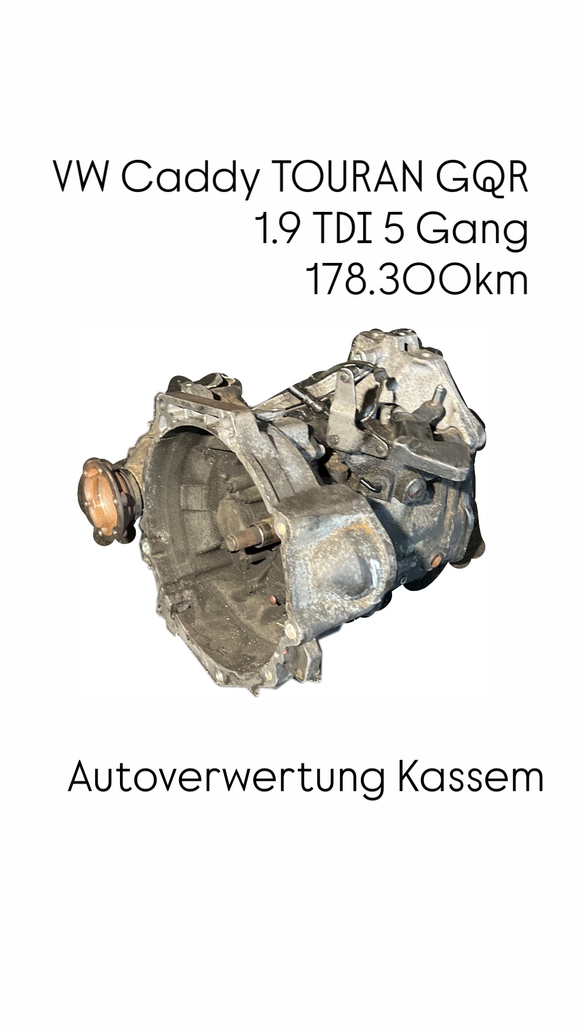 VW GOLF TOURAN Caddy 1.9 TDI GQR Getriebe